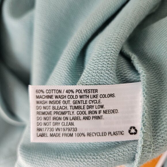 Unisex Latino Heritage Month "Hola!" Sweatshirt Size S Mint Green Casual - Picture 9 of 9